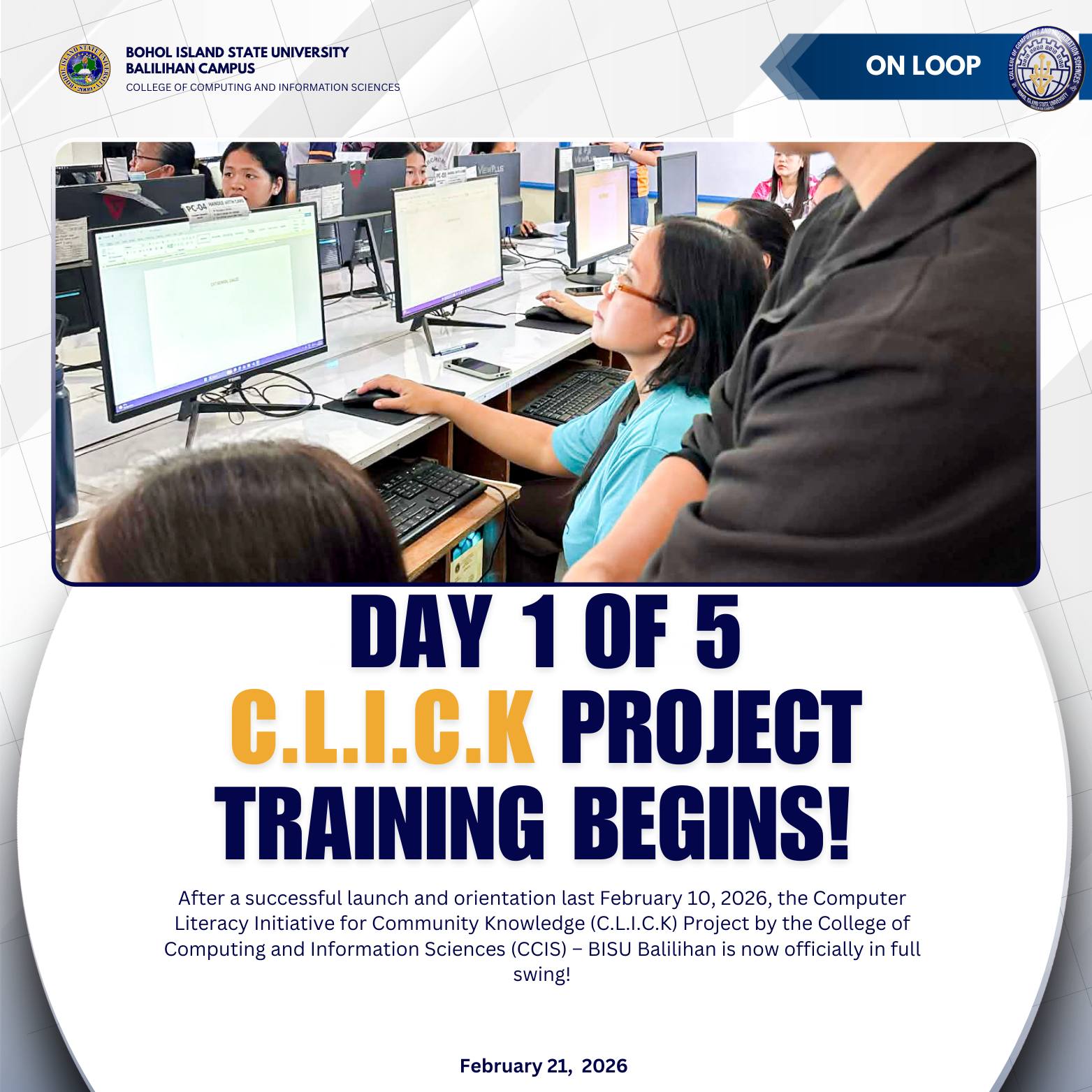 𝗢𝗡 𝗟𝗢𝗢𝗣 // 𝗗𝗮𝘆 𝟭 𝗼𝗳 𝟱 | 𝗖.𝗟.𝗜.𝗖.𝗞 𝗣𝗿𝗼𝗷𝗲𝗰𝘁 𝗧𝗿𝗮𝗶𝗻𝗶𝗻𝗴 𝗕𝗲𝗴𝗶𝗻𝘀! image 3